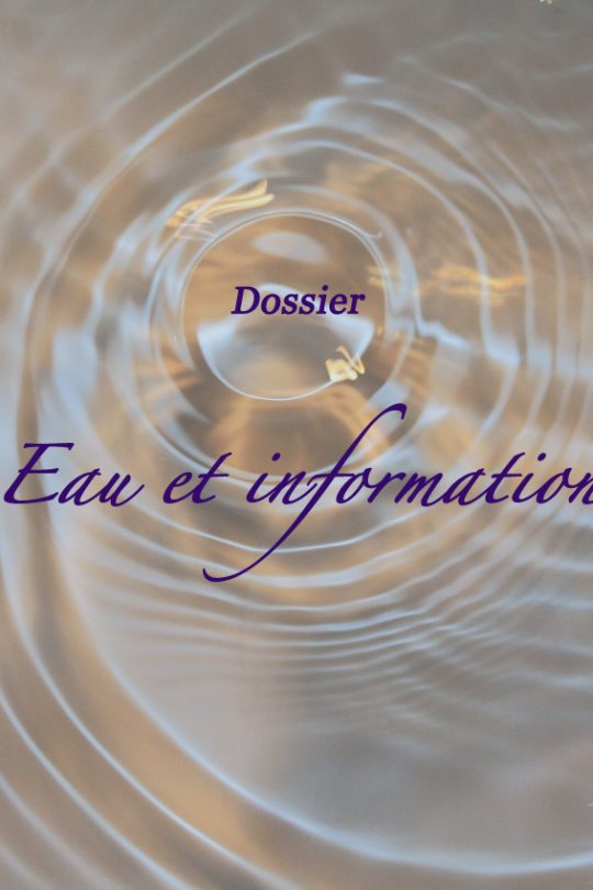 Dossier : eau et information
